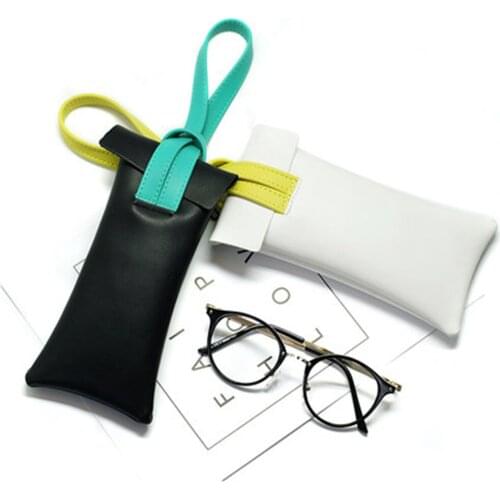 New Waterproof Myopia Glasses Bag Pu Portable Sunglasses Bag Microfiber Storage Leather Sunglasses Bag Glasses Case