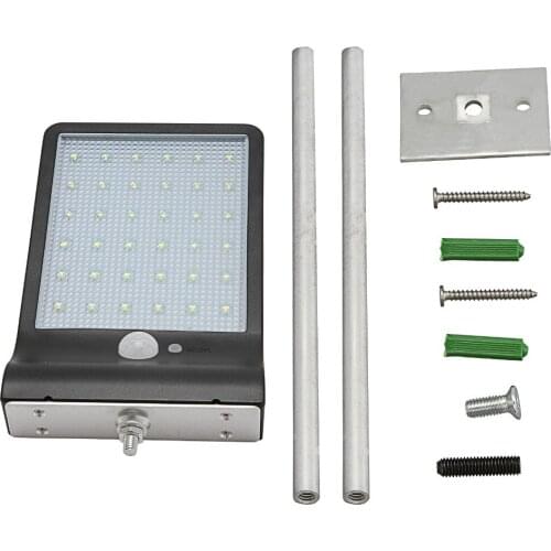 Updated Super Bright 36 LEDs Solar Street Light LED On the Wall Waterproof Solar Lamp Sensor Security Adjustable Spot Lighting