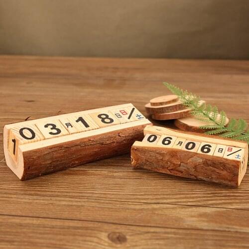 Creative Wood Advent Calendar Retro Handmade Home Living Room Bedroom Den Office Desktop Decorations Date Brand