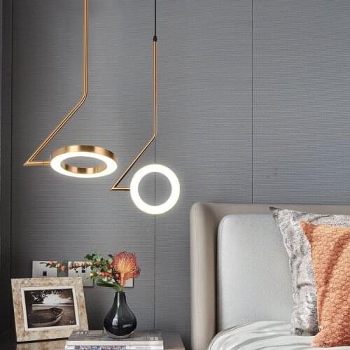 Modern deco maison hanging ceiling lamps glass ball LED pendant lights living room luminaire suspendu