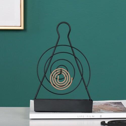 Spiral Mosquito Coil Holder Iron Art Mosquito Coil Heat Resistant Insect Repellent Incense Rack Home Decor Holder Incense Holder