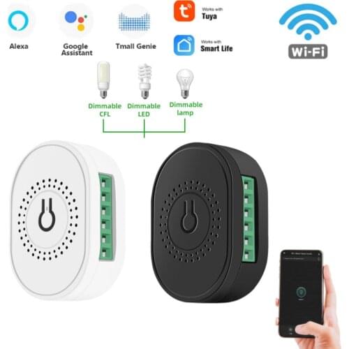 Tuya Wifi Mini DIY Smart Dimming Switch Smart Life APP Control Remote Control Automation Modules Work With Alexa Google Home