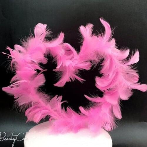 Cake topper banner for DIY Cupcake Wrapper Baking Cup birthday/wedding party bar Table decoartion baby shower heart feather