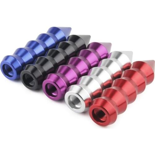 Racing JDM Universal Aluminum 146MM Gear Shift Knob Pointed End Cone Manual Transmission Shifter Lever Knob Gear Bamboo Style