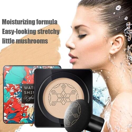 Air Cushion Mushroom Head CC Cream Concealer Moisturize No Blooming Cushion Air Cream Natural Moisturizing Long BB Skin Las F5Z1