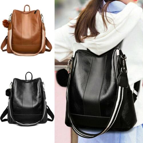 Women’s Leather Backpack Anti-Theft Rucksack School Travel Bag Satchel Backpack /BL1