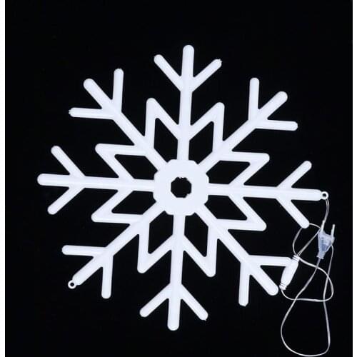 1pc LED Christmas Snowflake Light Christmas Tree Ornaments LED Outdoor Lamp Waterproof Christmas Decoration With EU Plug