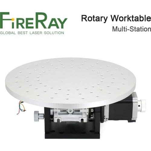 Fireray Multi-station Rotary Worktable for Fiber Laser Co2 Laser Makring Machine