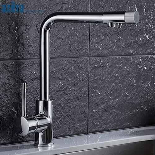 Azeta Chrome Plated Water Purification Kitchen Faucet Drinking Water Kitchen Faucet 3 Way Water Filter Tap AT9308