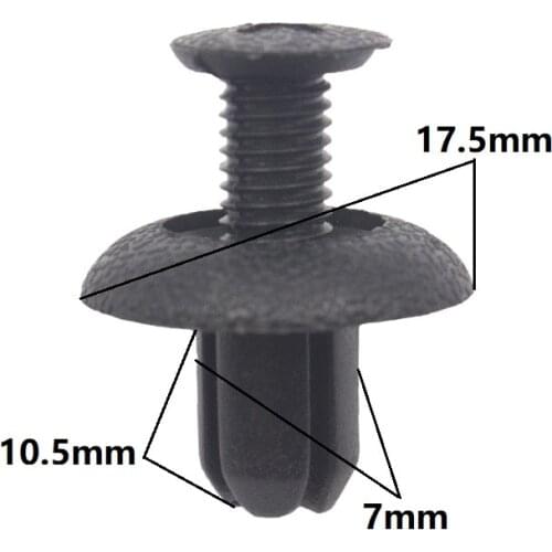 KA LI LI Fender Bumper Push-Type Screw Expansion Retainer 30 Pieces For Hyundai Toyota Fastener Clips