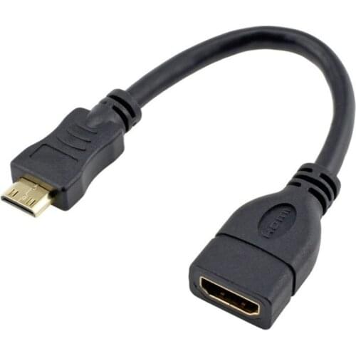 HDMI Extension Cable 0.15m 1080P Gold-Plated Plug Mini HDMI Adapter Mame To HDMI Female Converter Cables Connector HDMI AUX Wire