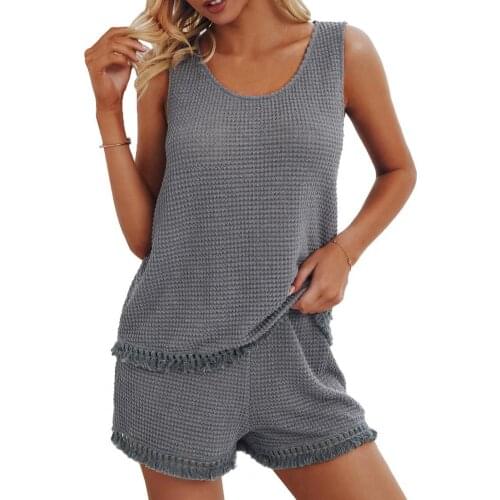 Summer Sets for Women 2Pc/Sets Outfit Mesh Design Cool Lightweight Women Tops Set Clothing for Travel
