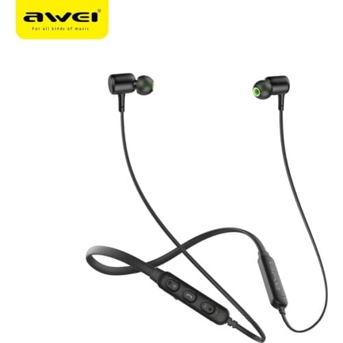 AWEI G30BL Neckband Bluetooth Headphone Magnetic Bluetooth Earphone Sport with mic Stereo Wireless Headset for phone Earbuds