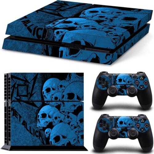 New Skull PS4 Skin Sticker for Playstation 4 Console & 2 Controllers Decal Vinyl Protective Skins Style 1