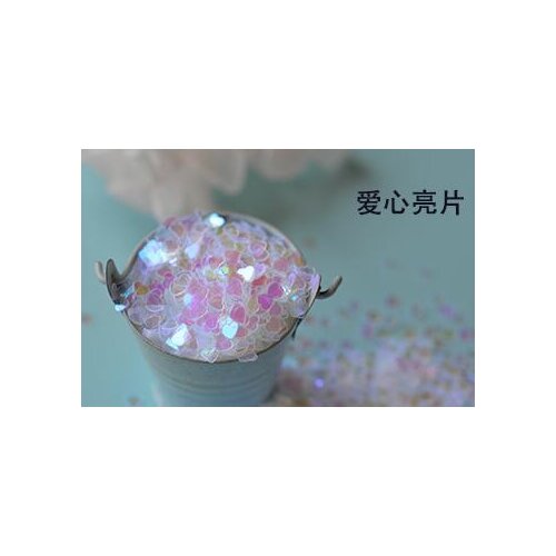 NEW Heart Shape Paillette Glitter Powder Acrylic Powder Dust Fillers for Glass Bubble Glass Vial Bottle Pendant