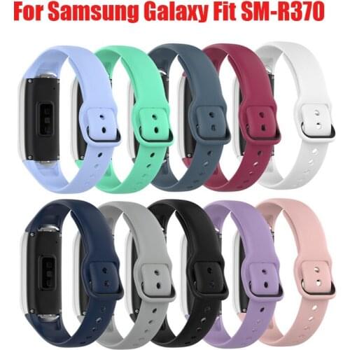 New Sale Silicone Watch Strap Wrist Band For Samsung Galaxy Fit SM-R370 Smart Watch Bracelet Watch Strap SmartWatch Accessories