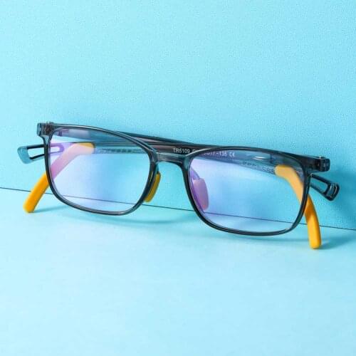 Kids Glasses for Computer Eye Strain Anti-blue Light Children Adjustable Temple TR Rectangle Optical Eyewear Frames Girls Boys