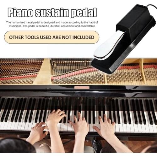 Practical Damper Sustain Pedal For Piano Casio Keyboard Ped Practical Absorbing Support Pedal Sustain Piano Keyboard Shock S5Z0