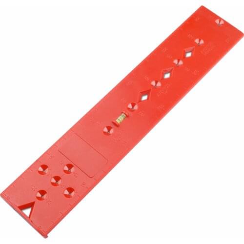 Accurate Measuring Easy Apply ABS Plastic Professional Woodworking Tool Solid Durable Punch Locator Drilling Guide Home Portable