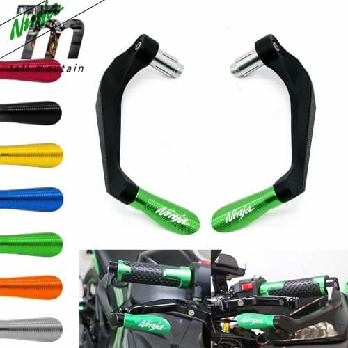 Handlebar Grip Brake Clutch Levers Protector For Kawasaki ZX10 ZX12R ZX6R ZX9R ZX14R Ninja 250 300 400 500R 600R 750R Z750 Z1000