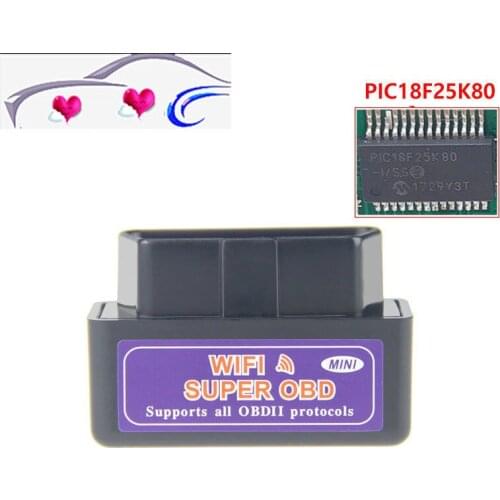 Super Mini Code Reader ELM327 Wifi Function Elm 327 V1.5 OBDII Scan Tool Check Engine OBD OBD2 Diagnostic Tool