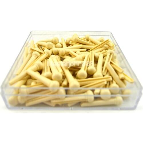 Lots of 50pcs Alice Acoustic Guitar Bridge Pins Ivory/Black Free Shipping Wholesales