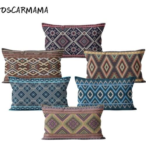 Scandinavian Morocco Mexico Bohemian African Pattern Funda Cojin 30x50 Almofada Long Cushions Cover Pillow Case Home Decoration