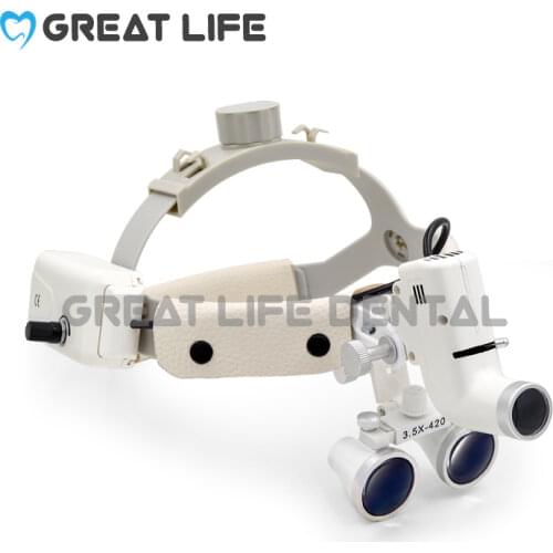 3.5x Led Headlamp Dental Dental Magnifying Glasses Loupe Surgical Headlamp Surgical Loupes Dental Loupes 3.5 with Led