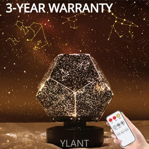 SWT Home Bedroom Decor LED Starlight Projector Night Lights With Remote Control Baby Gift USB Charge Star Sky Night Lamp