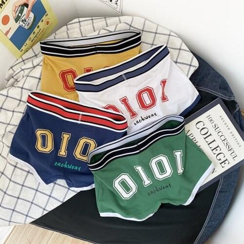 3 Pieces Mens Panties Breathable Mens Boxer Shorts Mid Waist Men Underwear Boxer Cotton Sexy Big Size Soft Underpants New Sale