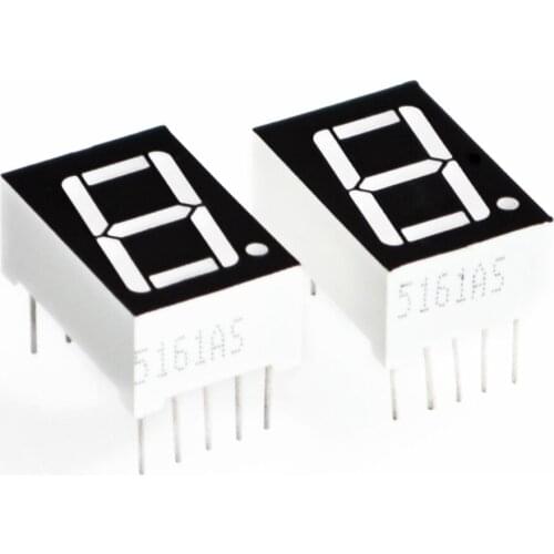 High Brightness 25-30mcd 1 Digit 0.56" 7 SEGMENT LED DISPLAY COMMON CATHODE RED COLOR 100PCS/lot