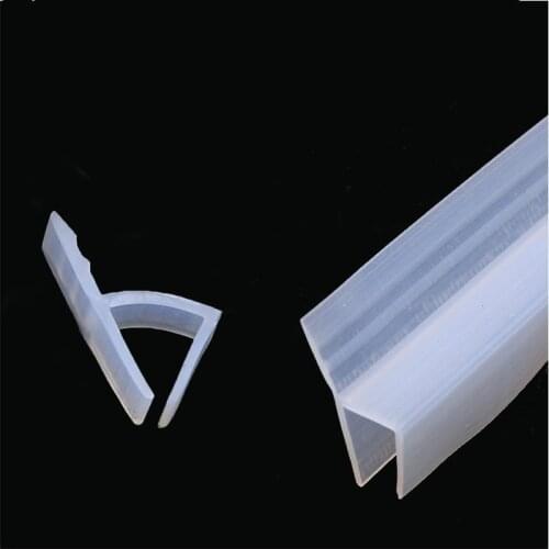 1-3M H shape silicone rubber sealing strips Bath Shower Screen Door Seal for Glass Thickness 6/8/10/12 mm weatherstrip Hardware