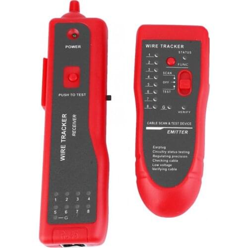 Original 1 Set Cable Finder Plastic Network Hunting Machine High Precision Cable Tester Telephone Line Finder Wire Finding Tool