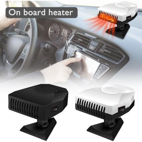 12V Car Electric Heater 360 Degree Rotation Glass Defroster Foot Warmer To Efrosting And Demisting, Purifying Warm Air