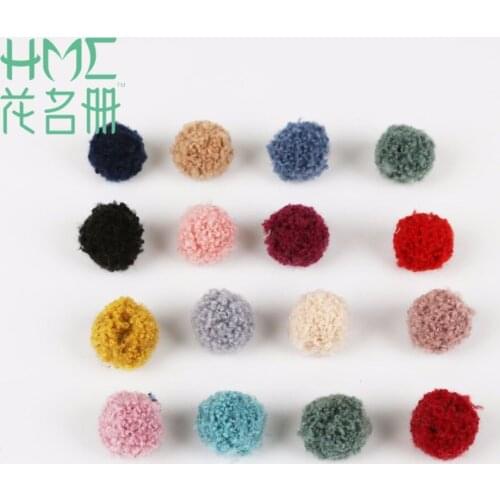 15mm 20mm Fluffy Plush Crafts DIY Pom Poms Ball Pompom Soft Pompoms Furball Home Decor Sewing Supplies 100pcs 40pcs 30pcs 20pcs