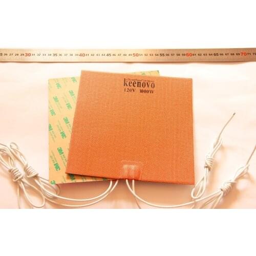 200X200mm,1KW@120V, Powerful KEENOVO Big Truck Engine Block Oil Pan Flexible Silicone Heater Pad