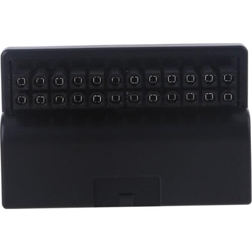 W8EC 24pin Graphics Card Steering Connector DIY Computer Accessories Wiring Computer Motherboard Power Supply 90 Degree