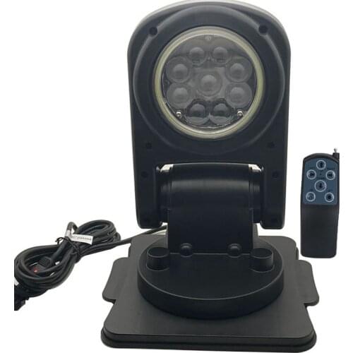 45W Led Spot Beam Search Light Foldable Remote Control Spotlight Marine Searchlight for Boat SUV Off-road Trucks