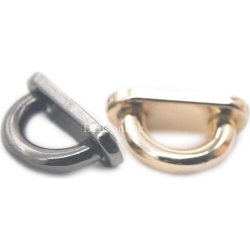 5 25 60 100 PCS Alloy Flat Arch Bridge Lock 19mm x 11mm For Hardware Handbag Luggage Bag Decorative Pendant Accessories