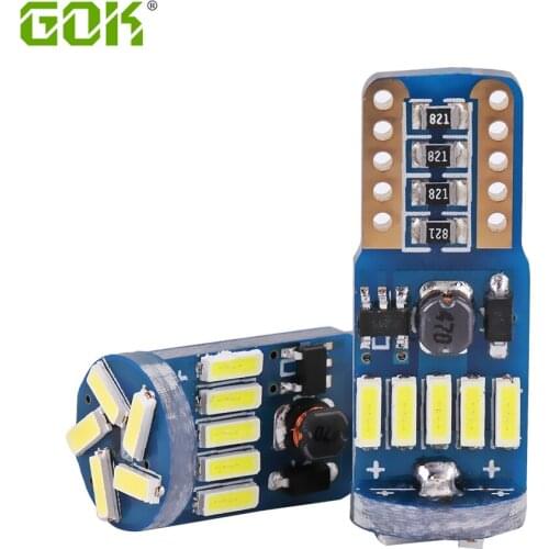 50pcs W5W T10 15SMD 4014 led canbus NO ERROR led T10 canbus W5W led Trunk light Door lamp led Universal reading lamp