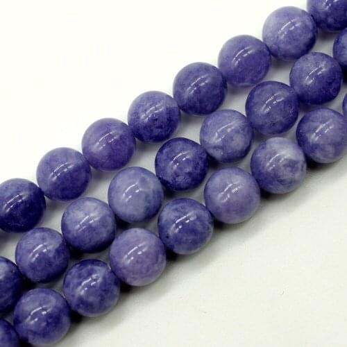 6.8.10.mm Smooth Round Jades Stone Spacer Loose Bead 15" For Necklace Bracelet DIY Jewelry Making