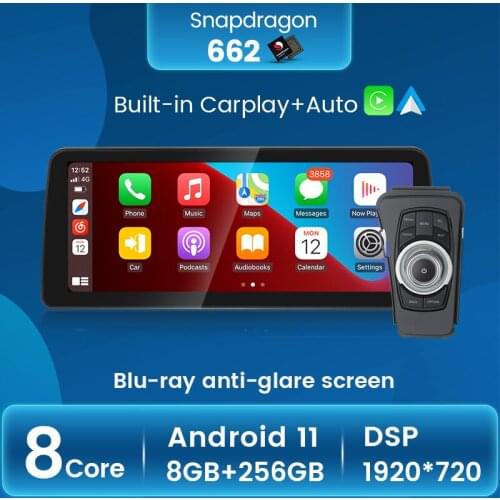 Fellostar 12.3''Android 11 8+256G Car multimedia Player For BMW 3 Series E90 E91 E92 E93 2005-2012 Wireless carplay DSP IPS 4G