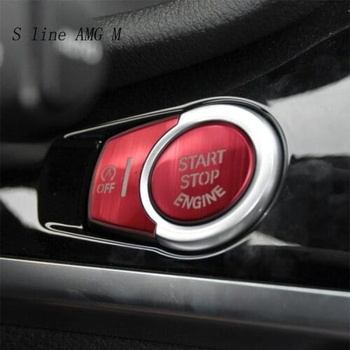 Car Styling For BMW X3 X4 X5 X6 F25 F26 F15 F16 Engine START Button Replace Cover STOP Switch Accessories Key Decor Auto Sticker