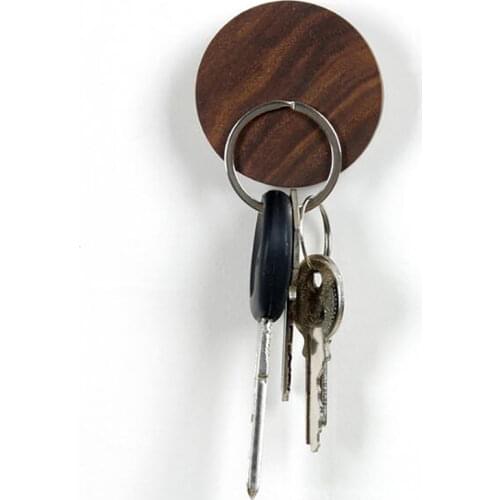 Household Wood Magnetic Hooks Key Holder Hanger Kitchen Fridge Magnet Wall Mounted Message Magnet Storage Hook Ornaments Gifts