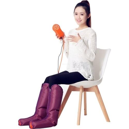 Electric Air Pressure Foot Massager Multi-Function Beauty Apparatus With Physiotherapy Hand Held Controller- Feet & Calves