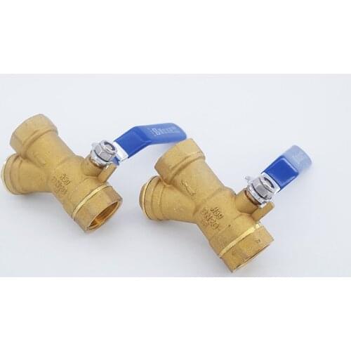 High quality Filter ball valve integrated copper DN15/DN20 1/2" 3/4" Y type Water ball valve filter