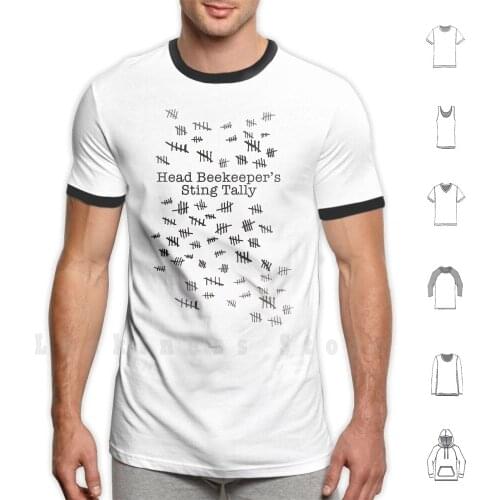 Head Beekeepers Sting Tally T Shirt Big Size 100% Cotton Bee Beekeeper Beekeeping Honey Apiary Honeybee Bees Bee Sting