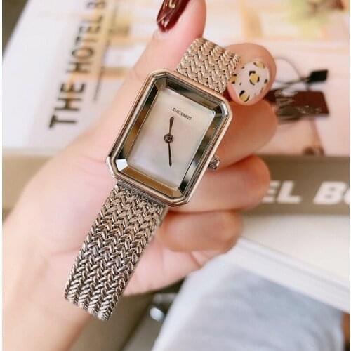 Hot boyfriend Watch stainless steel magnet Rectangle Quartz Wrist watch Clock Women Boy Friend Watches famous brand accessories