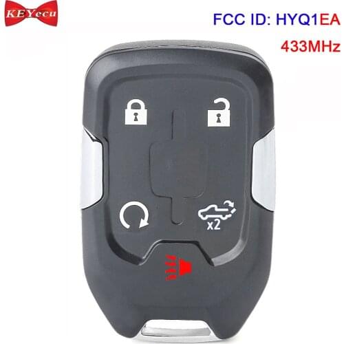 KEYECU for GMC Sierra 1500 2500 3500 for Chevrolet Silverado 1500 2500 3500 2019 2020 Remote Key Fob HYQ1EA 13591396 13529632