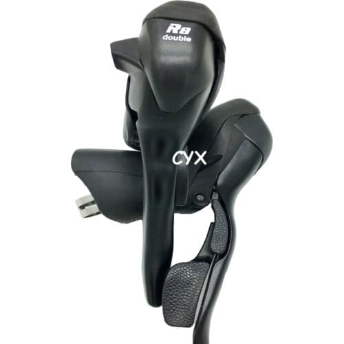 MicroNEW Road Double Triple 2/3X8 Speed Dual Control Lever 16/24 Speed Shifter Bike Derailleur Compatible for Shimano Shift